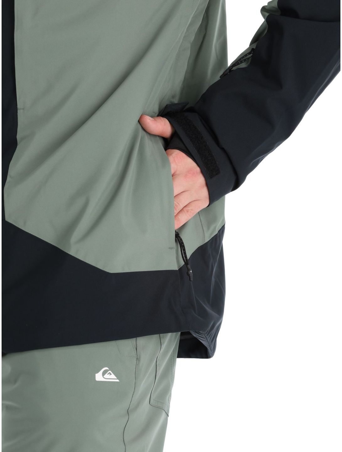 Quiksilver, Muldrow ski-jas heren True Black groen, zwart 