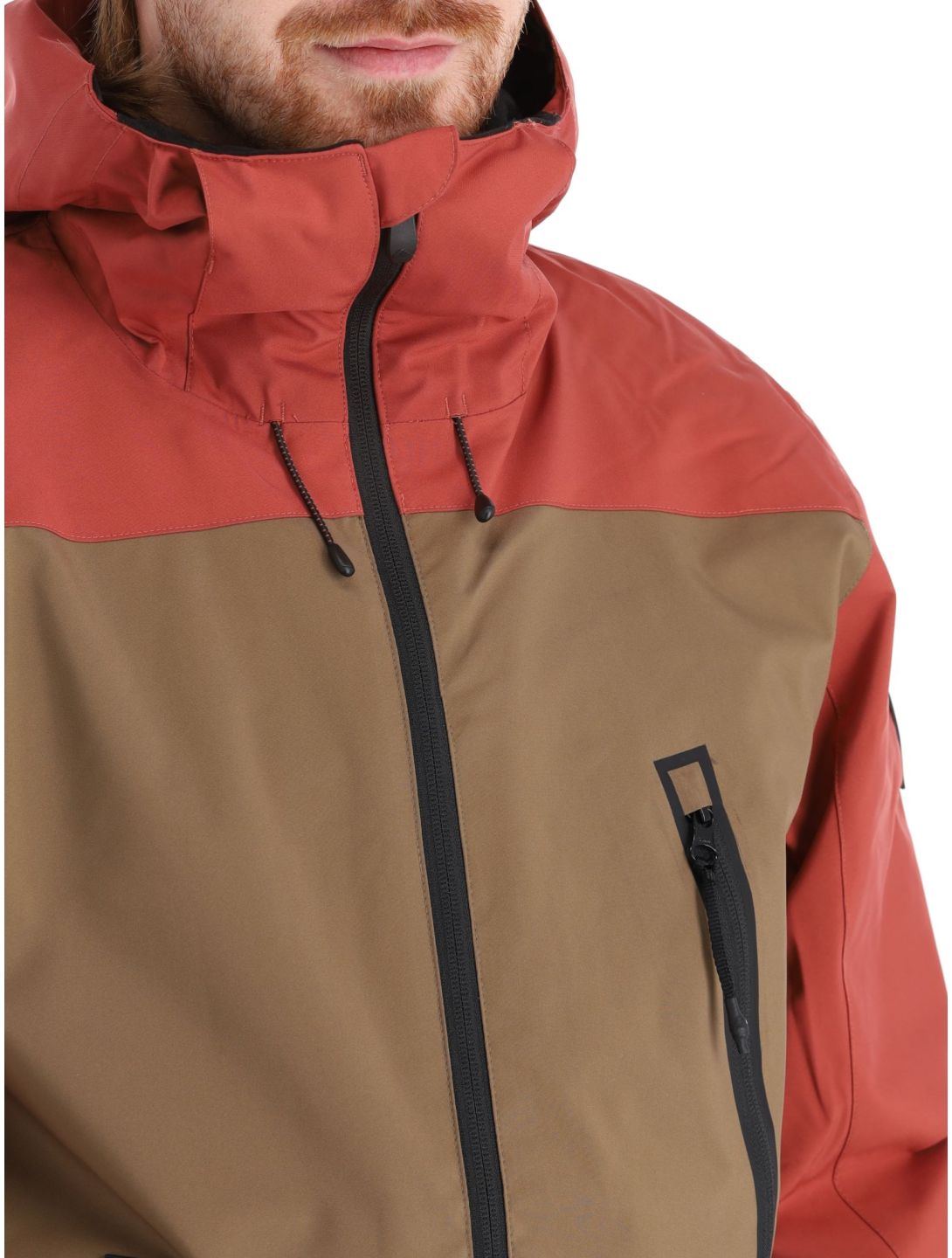 Quiksilver, Sycamore ski-jas heren Cub bruin, rood, zwart 