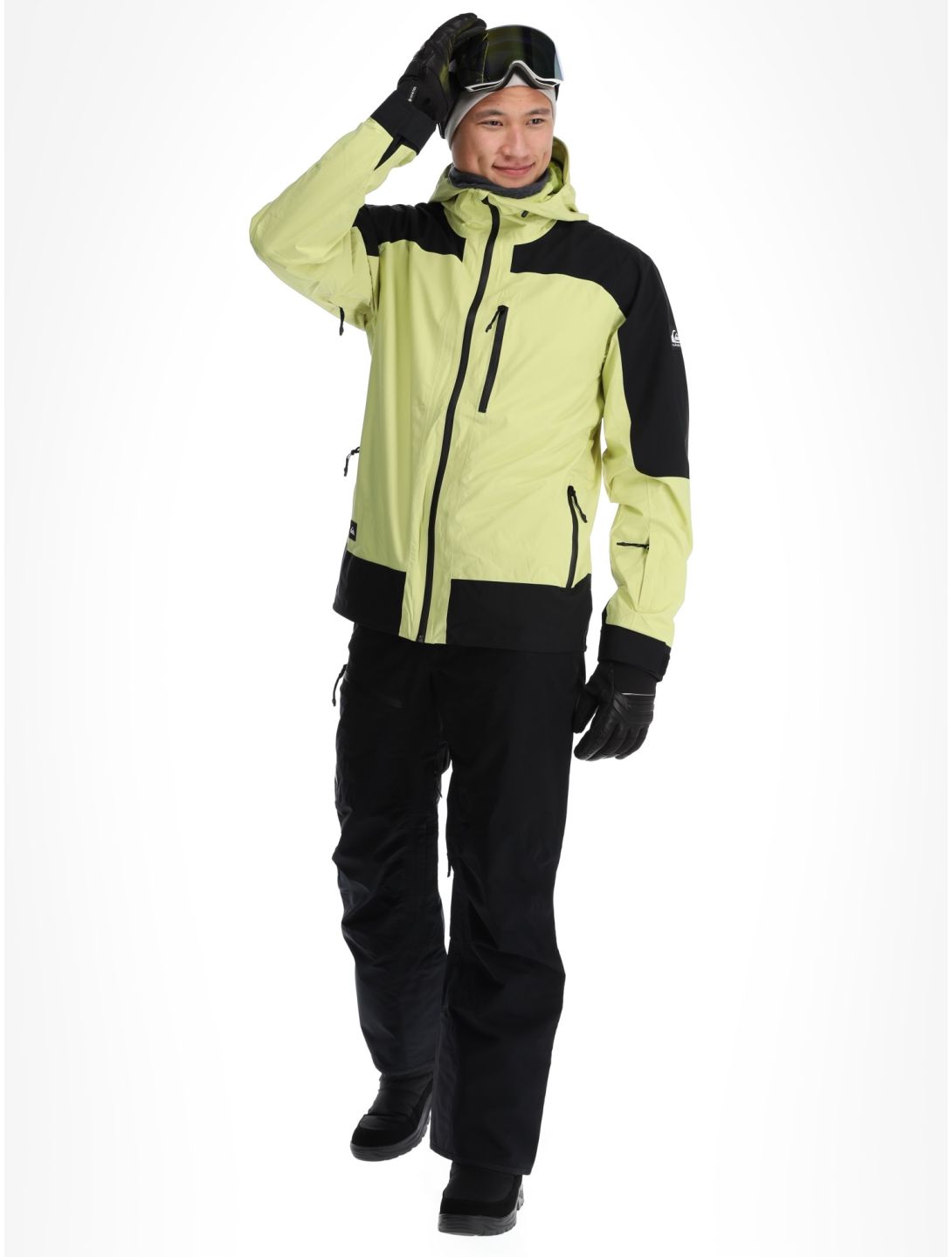 Quiksilver, Ultralight 20K AA Jas gevoerd heren Celery Green Groen, Zwart 