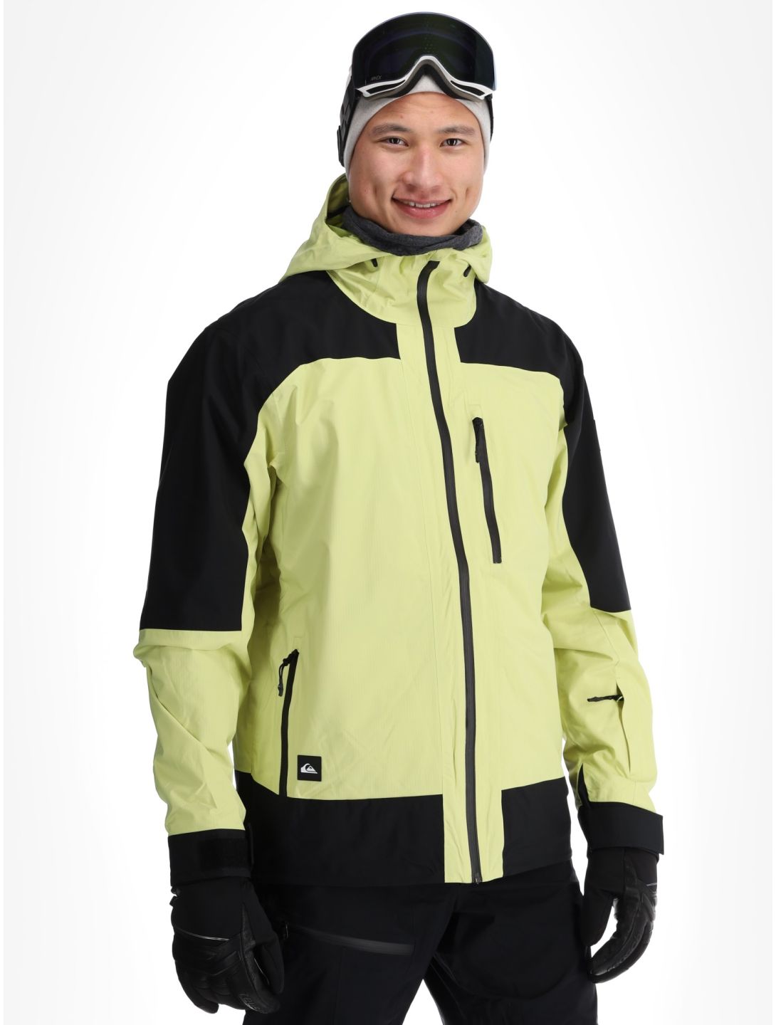 Quiksilver, Ultralight 20K AA Jas gevoerd heren Celery Green Groen, Zwart 