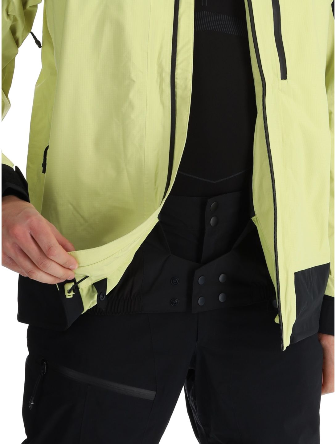 Quiksilver, Ultralight 20K AA Jas gevoerd heren Celery Green Groen, Zwart 