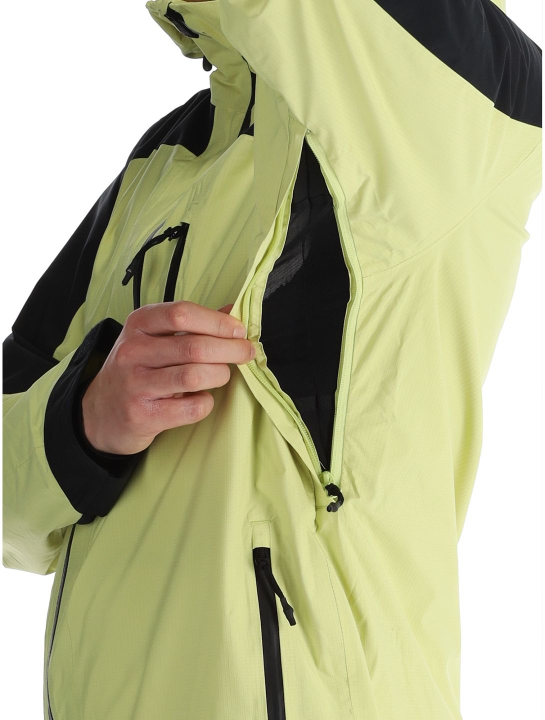 Quiksilver, Ultralight 20K AA Jas gevoerd heren Celery Green Groen, Zwart 