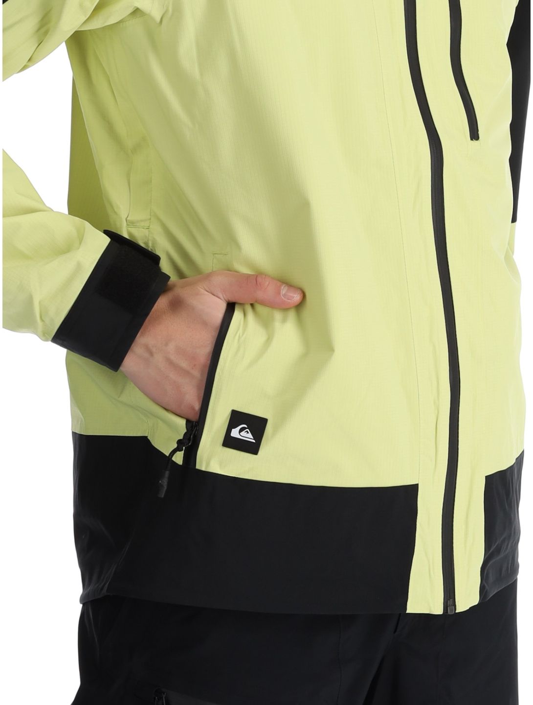 Quiksilver, Ultralight 20K AA Jas gevoerd heren Celery Green Groen, Zwart 