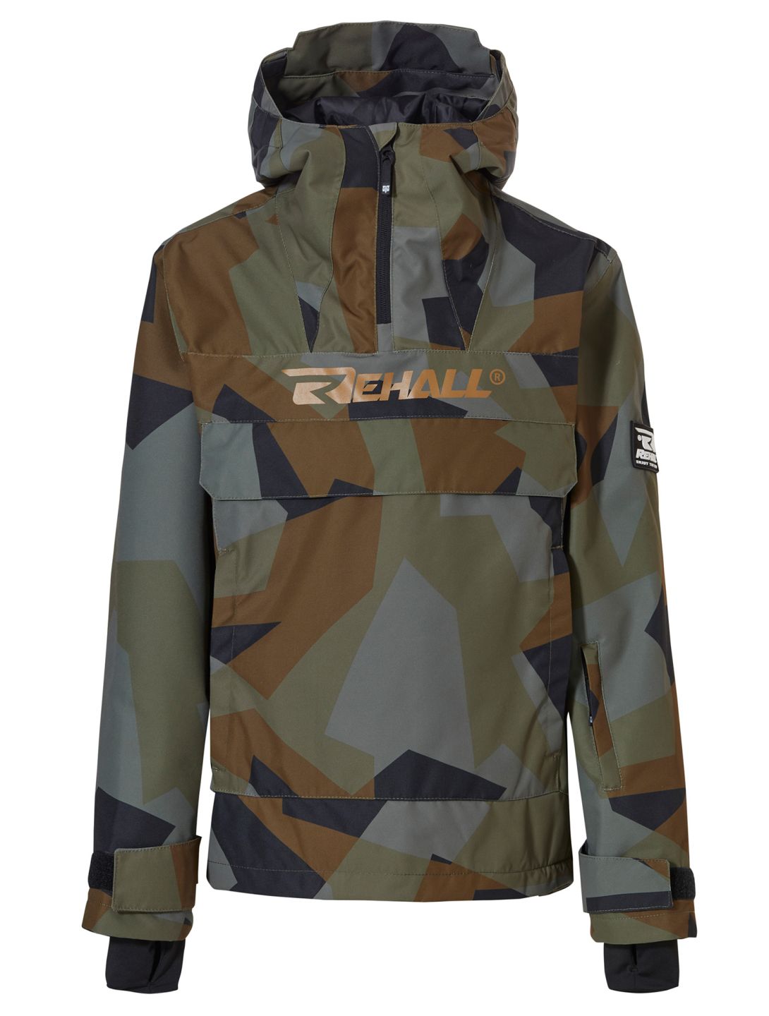 Rehall, Artrix-R-Jr. winter anorak kinderen Camo Olive groen 