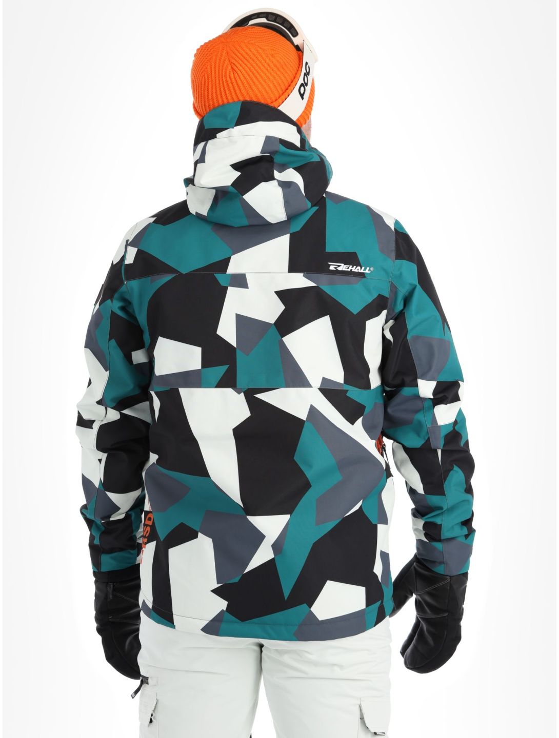 Rehall, Buck-R ski-jas heren Camo teal green groen, zwart 