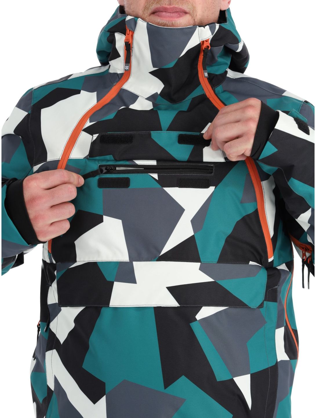 Rehall, Buck-R ski-jas heren Camo teal green groen, zwart 