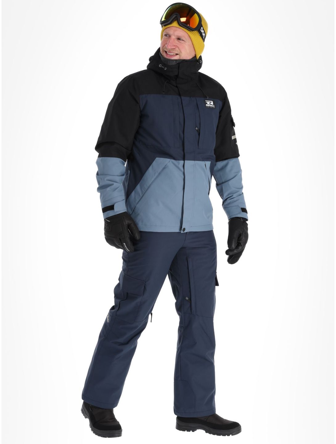 Rehall, Carls-R ski-jas heren Steel Blue blauw, zwart 