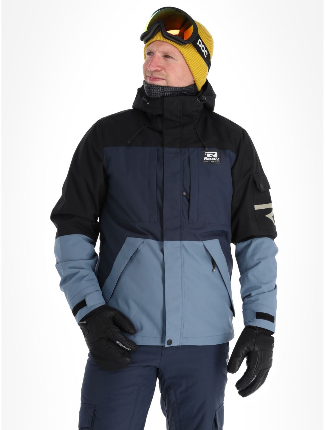 Rehall, Carls-R ski-jas heren Steel Blue blauw, zwart 