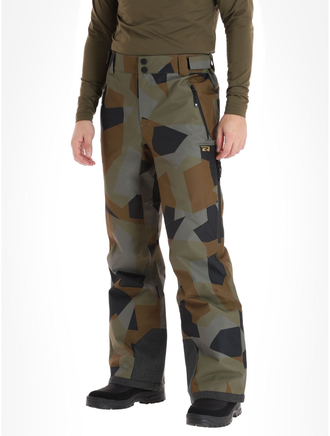 Rehall, Catamount-R skibroek heren Camo Olive grijs, groen, zwart 