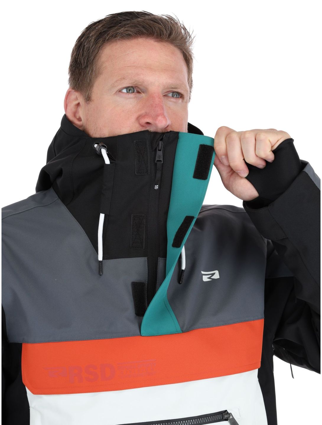 Rehall, Dennis-R winter anorak heren Teal green blauw, grijs 