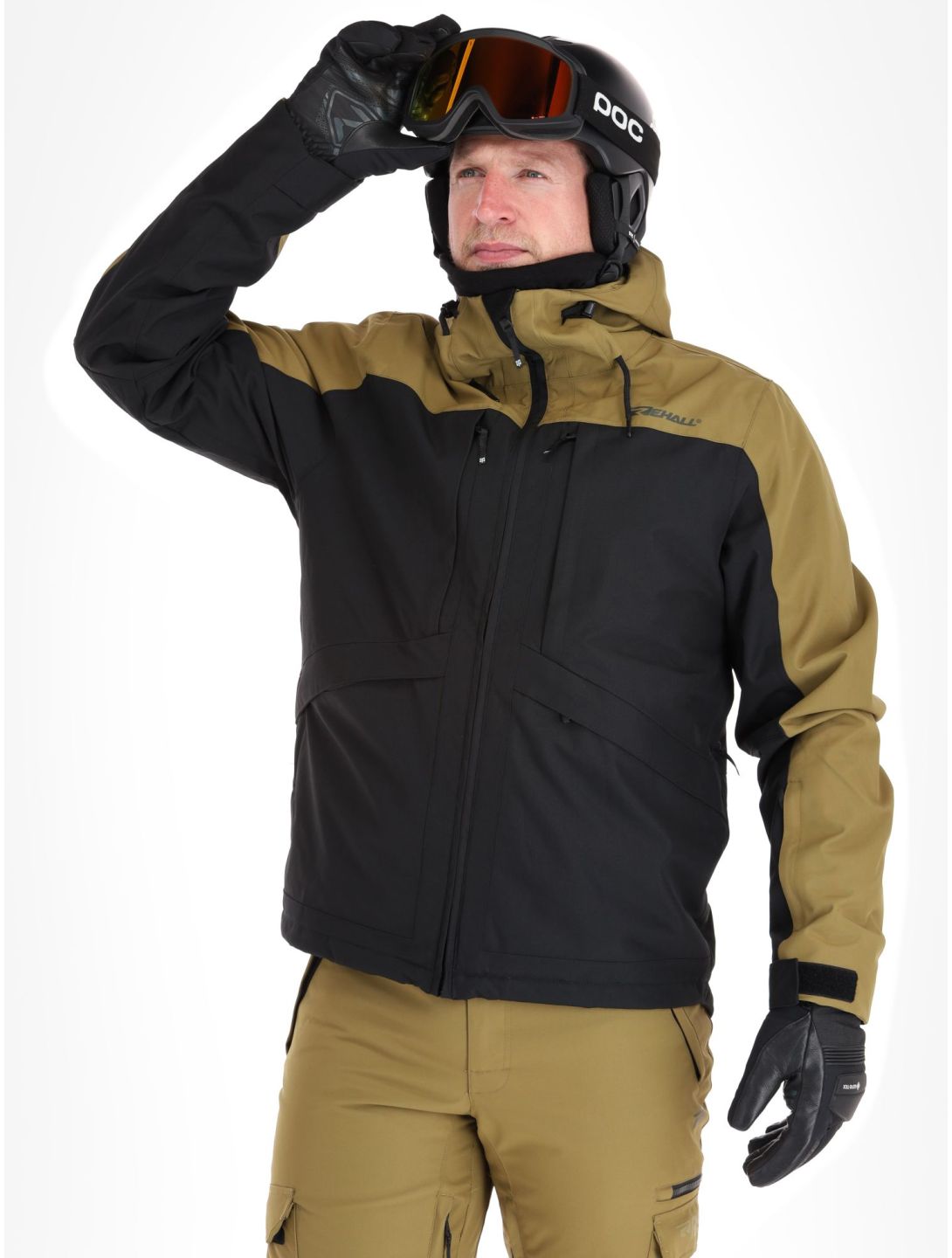 Rehall, Denver-R ski-jas heren Military groen, zwart 