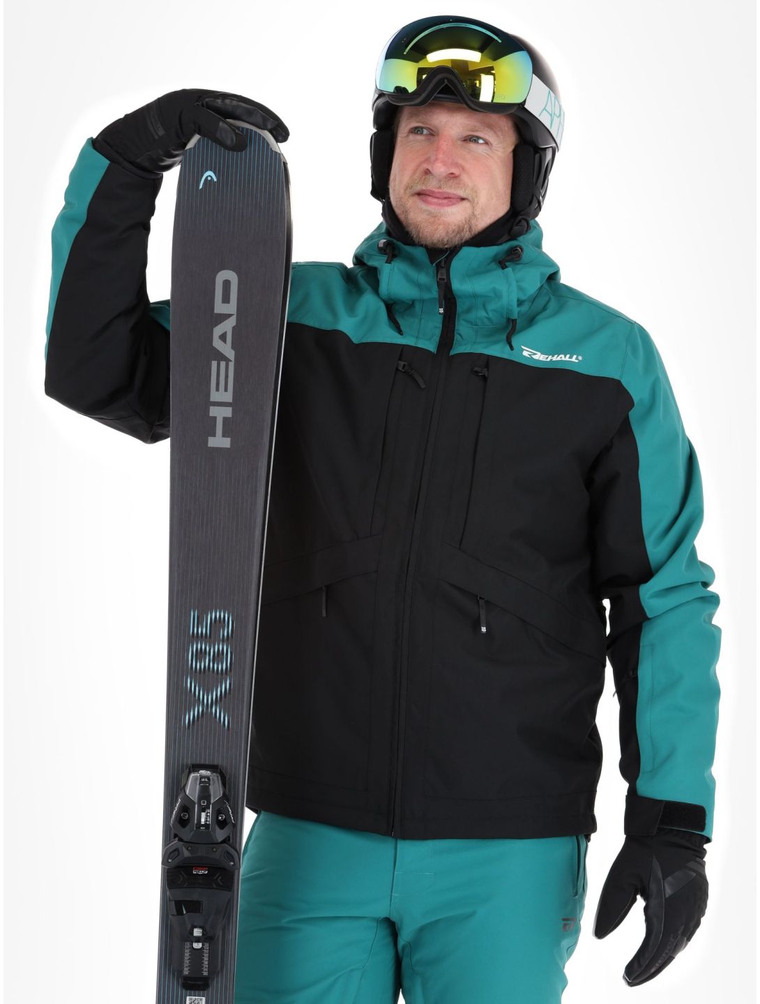 Rehall, Denver-R ski-jas heren Teal green blauw, zwart 