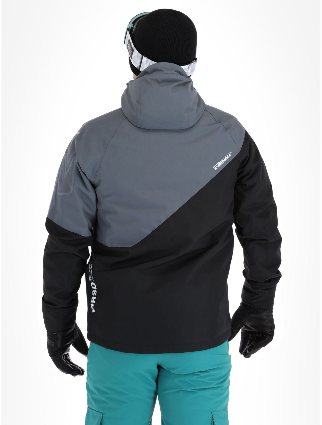 Rehall, Dick-R ski-jas heren Teal green blauw, grijs, zwart 