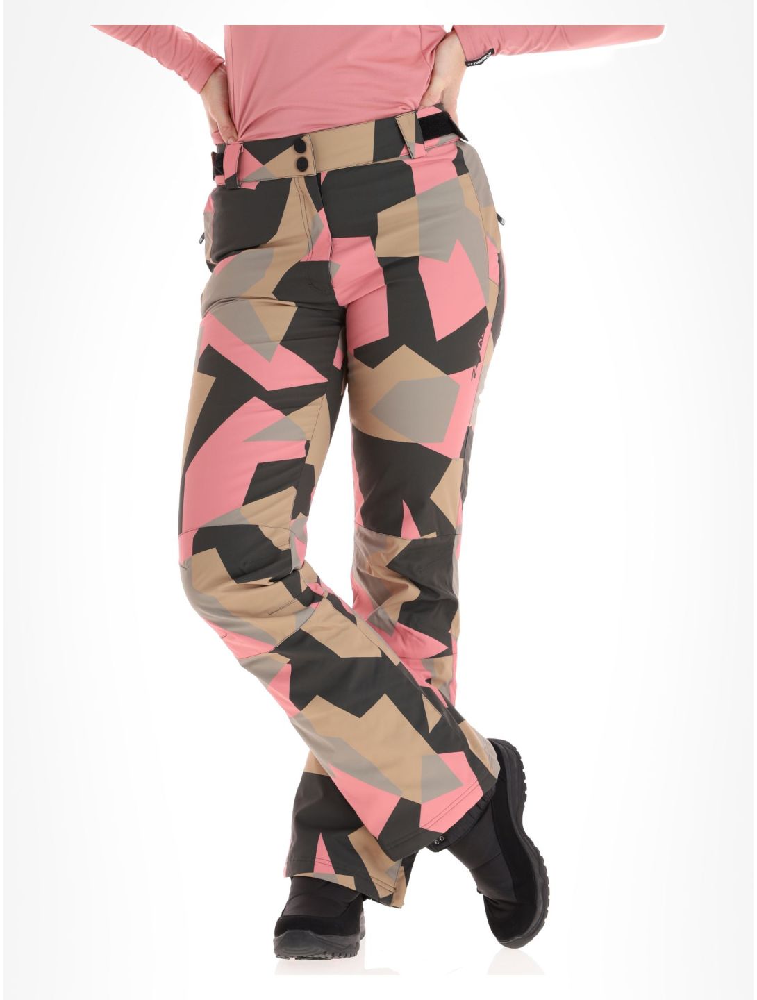 Rehall, Eva-R skibroek dames Camo Rose roze 