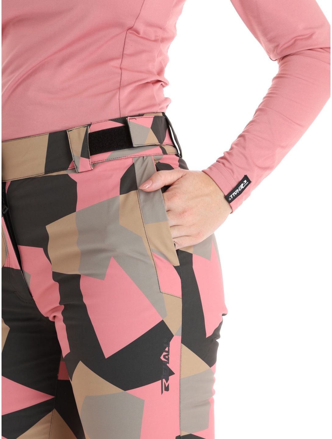 Rehall, Eva-R skibroek dames Camo Rose roze 