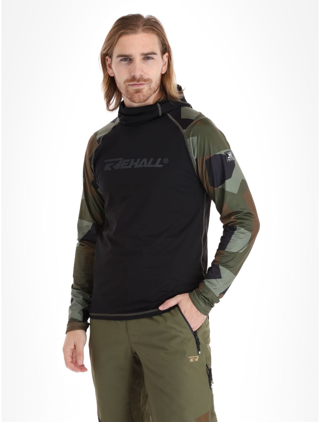 Rehall, Hoffa-R thermoshirt heren Camo Olive groen 