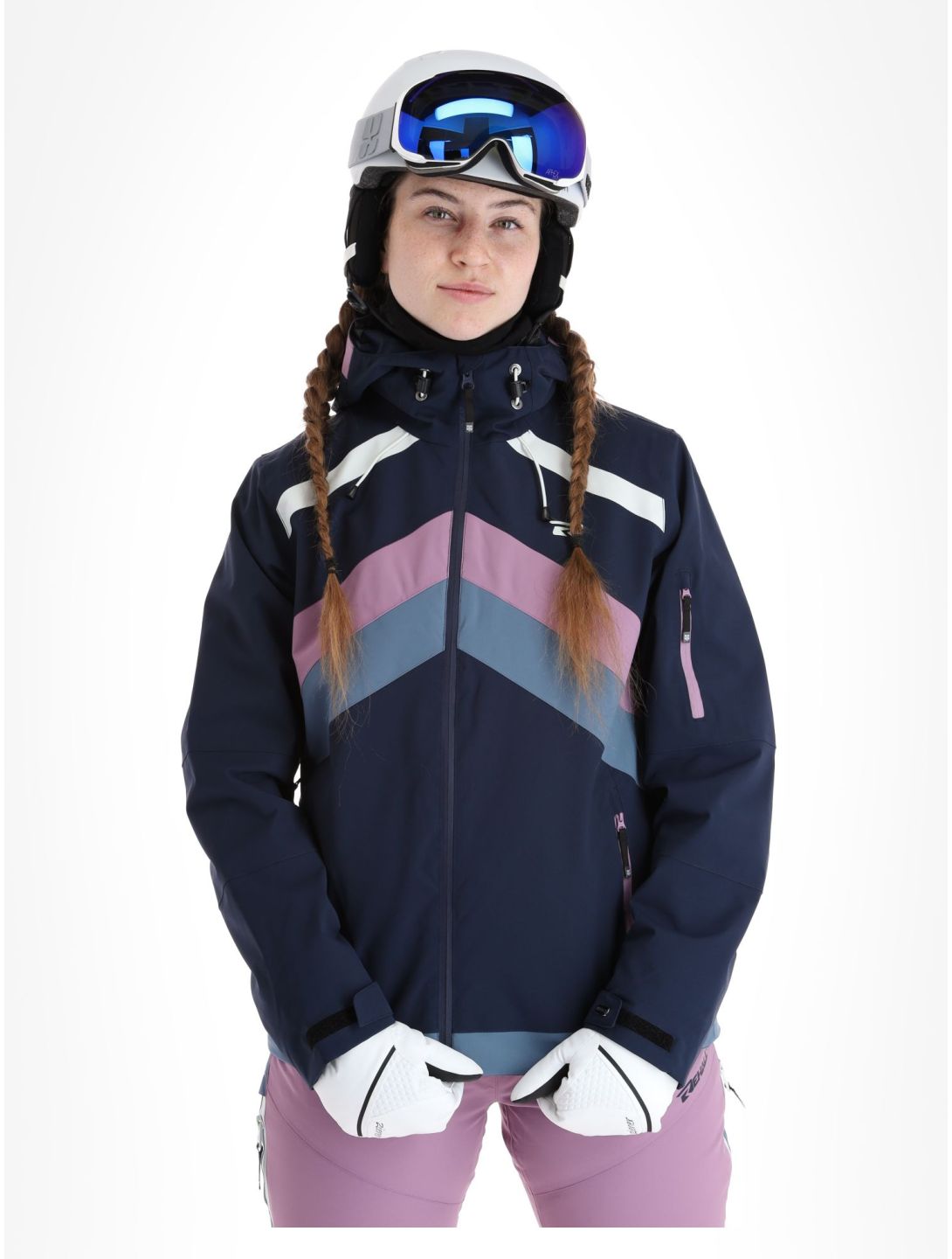 Rehall, June-R ski-jas dames Navy blauw, paars 