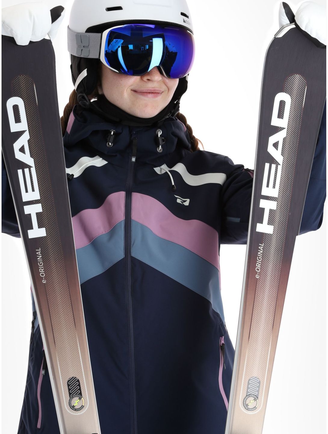 Rehall, June-R ski-jas dames Navy blauw, paars 