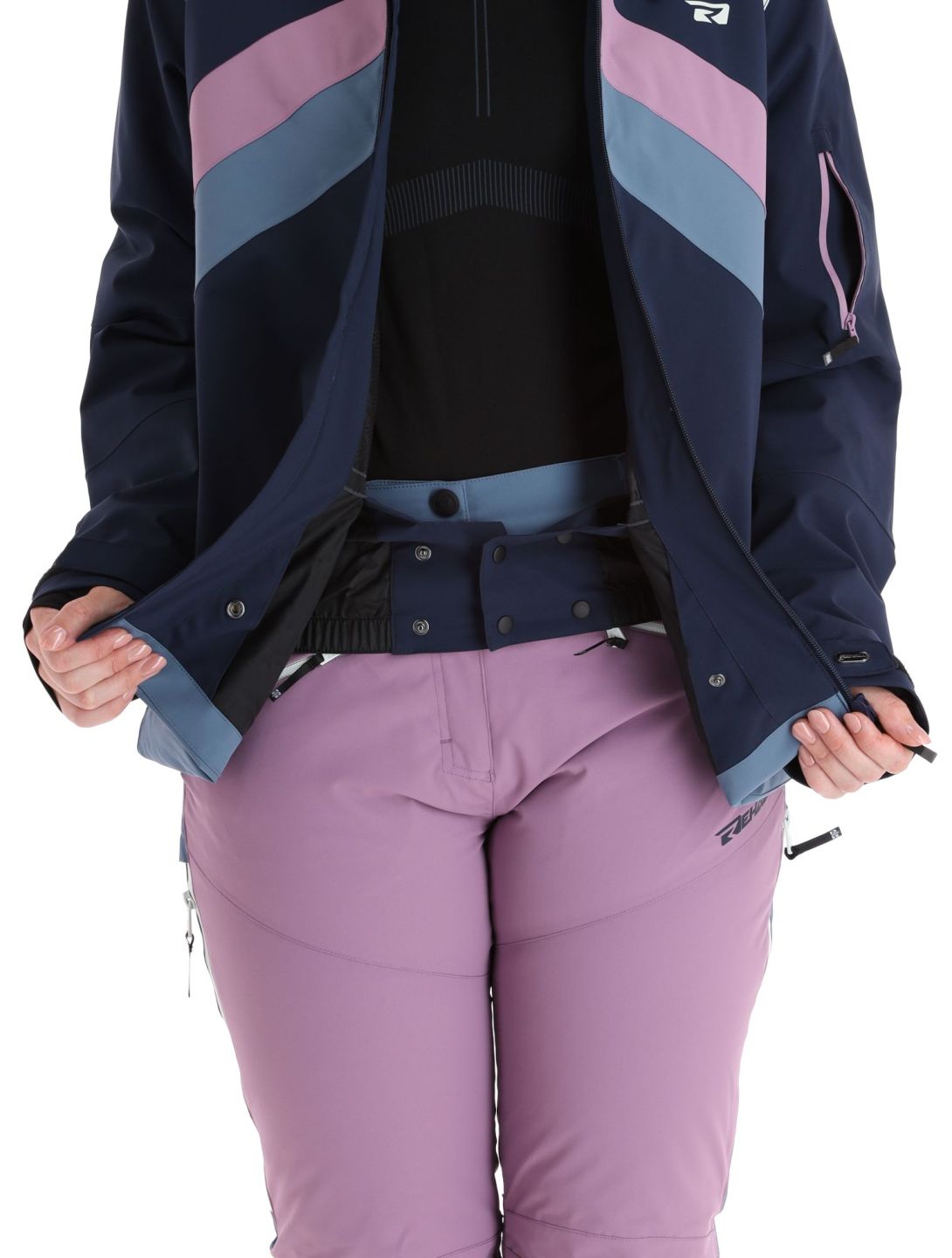 Rehall, June-R ski-jas dames Navy blauw, paars 