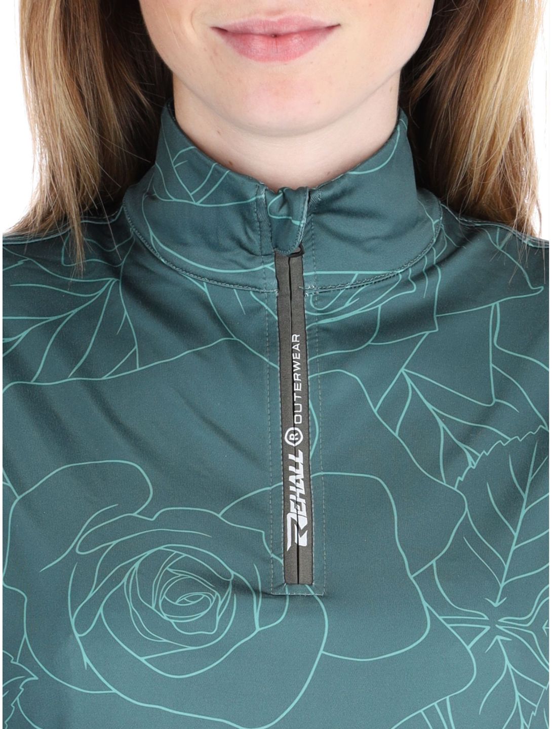 Rehall, Kimi-R GA Ski pully dames Roses Smoke Pine Groen 