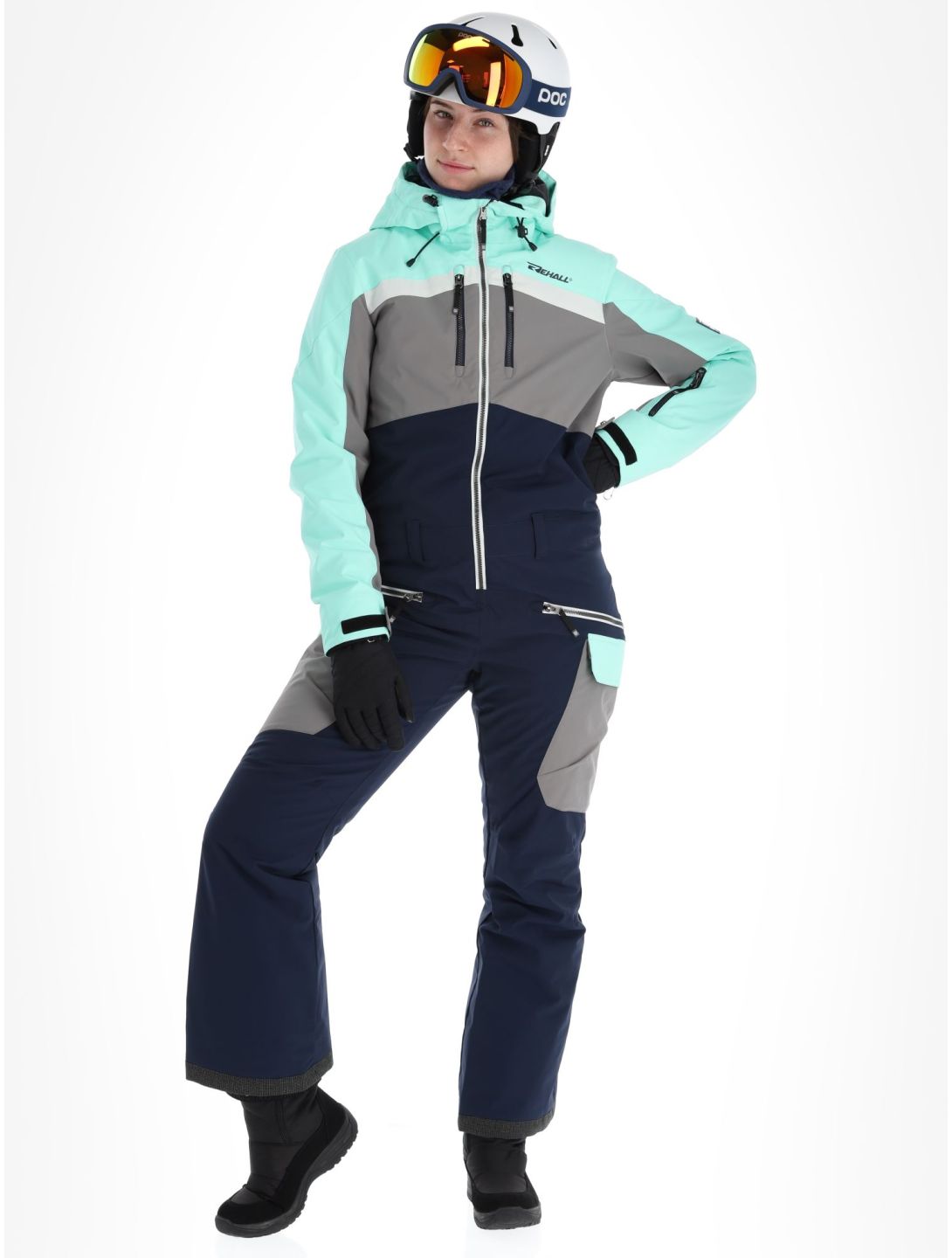 Rehall, Livia-R DA Ski-overall dames Navy Blauw 