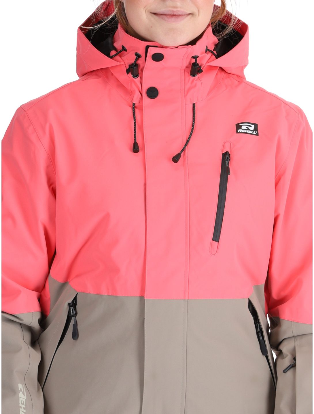 Rehall, Liza-R AA Jas gevoerd dames Calypso Coral Beige, Roze 