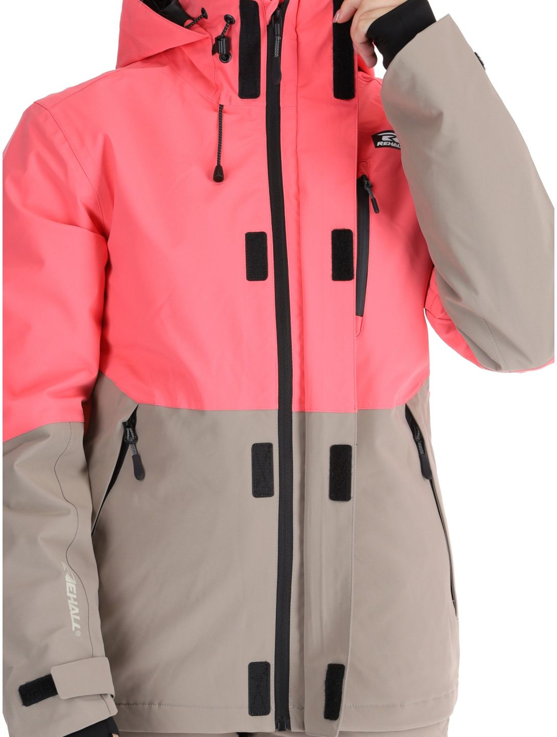 Rehall, Liza-R AA Jas gevoerd dames Calypso Coral Beige, Roze 