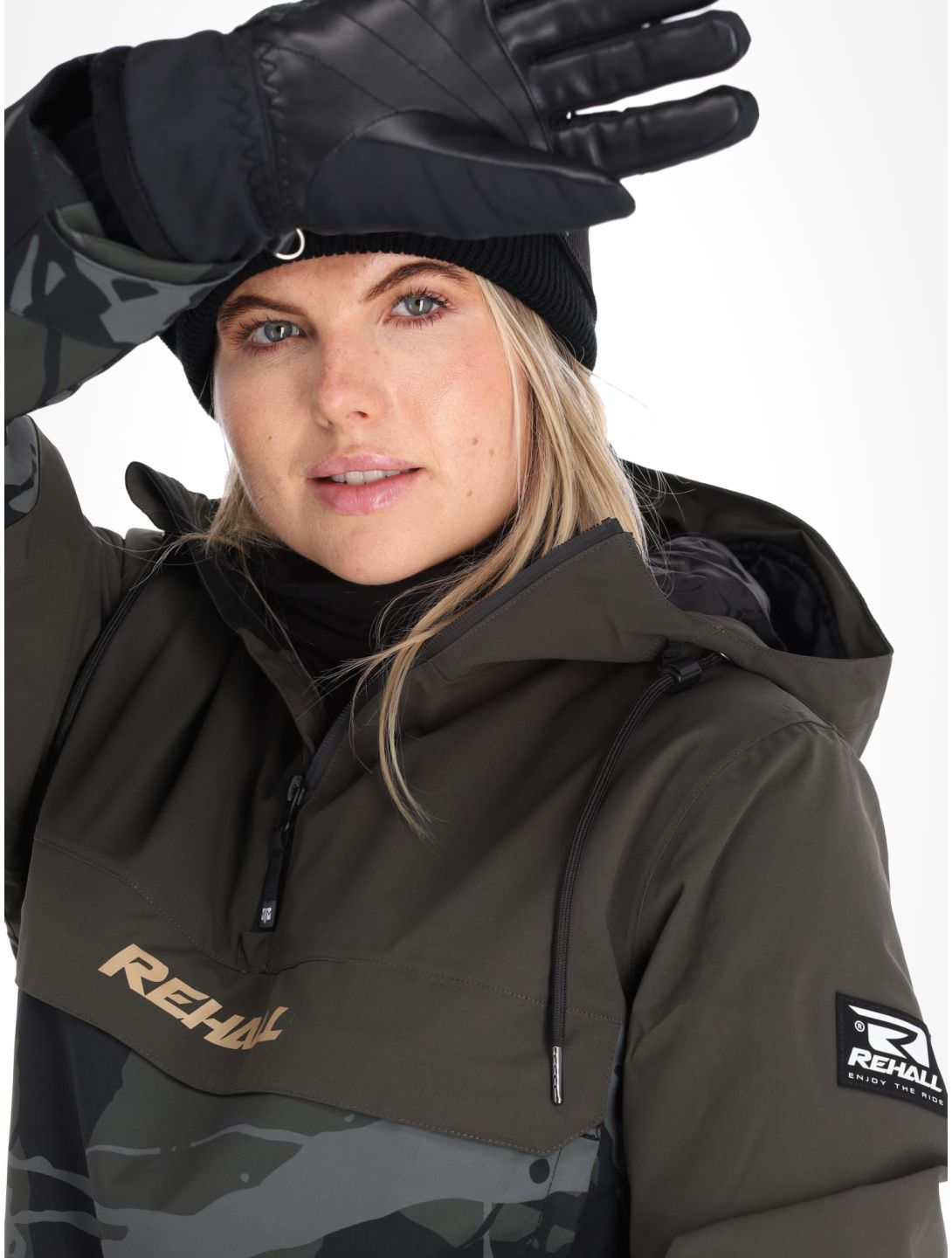 Rehall, Loiza-R winter anorak dames Trashed Graphite grijs 