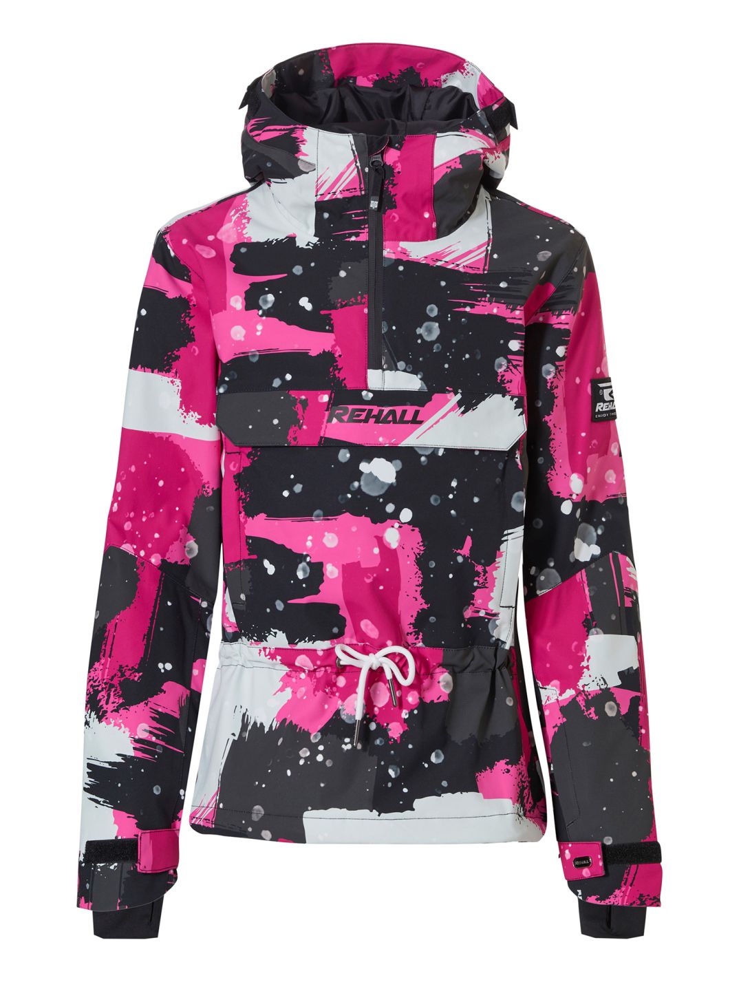 Rehall, Loiza-R-Jr. winter anorak kinderen Camo Abstract Brite Pink multicolor, roze 