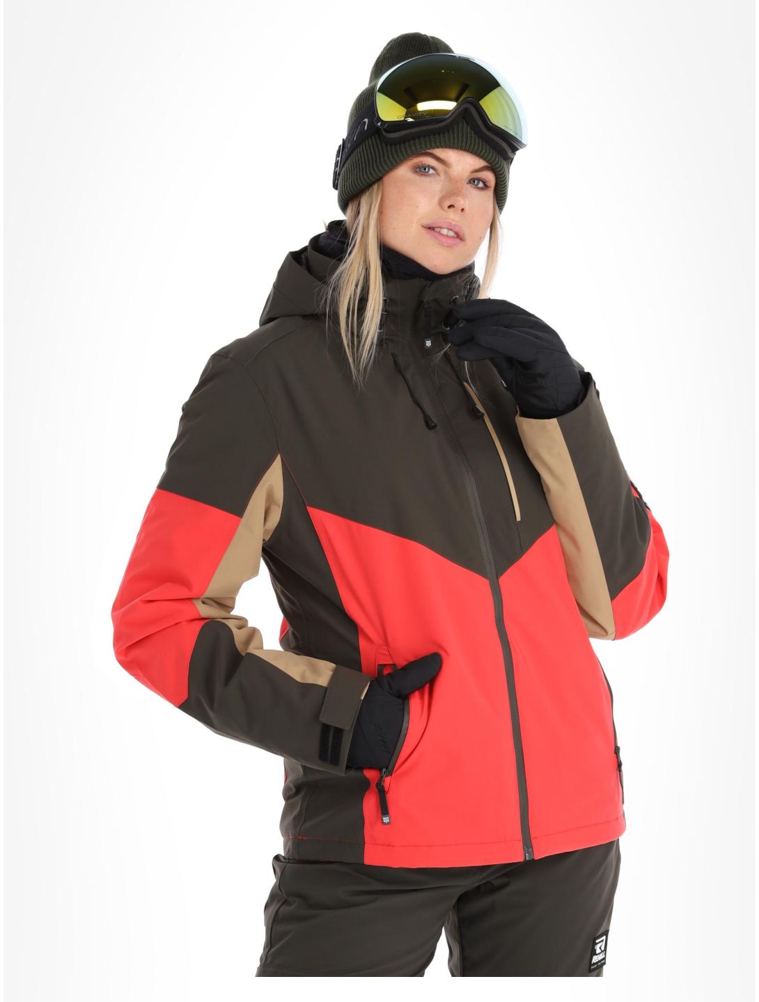 Rehall, Lou-R ski-jas dames Hibiscus Red grijs, rood 