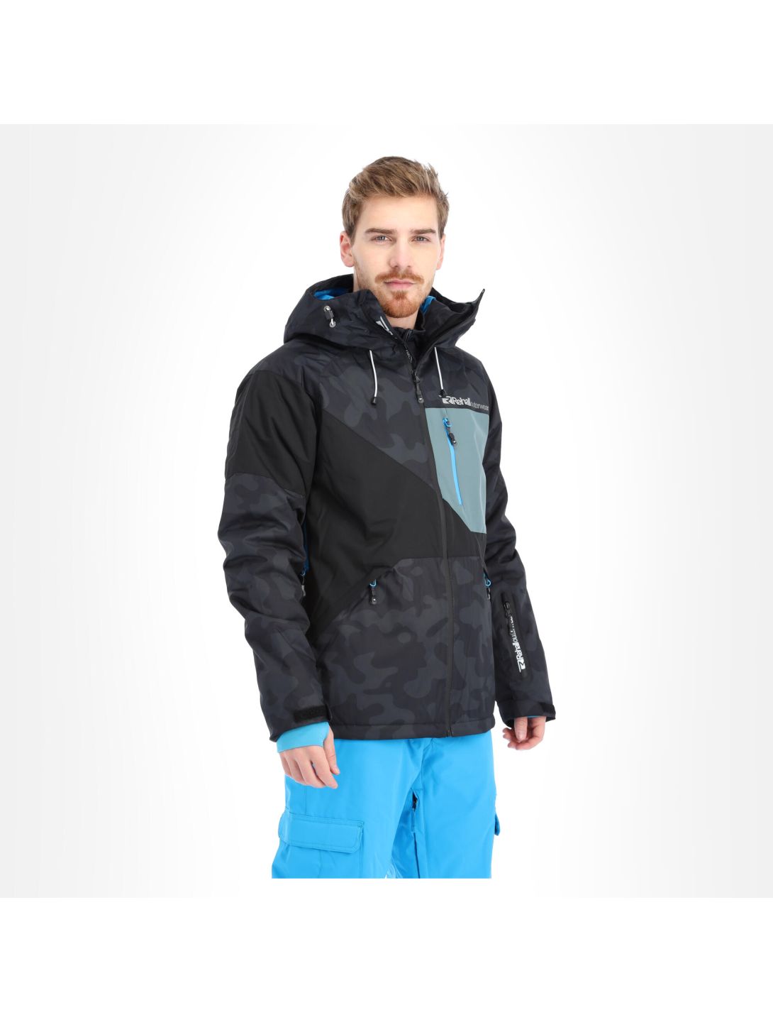 Rehall, Maine-R ski-jas heren camo Zwart