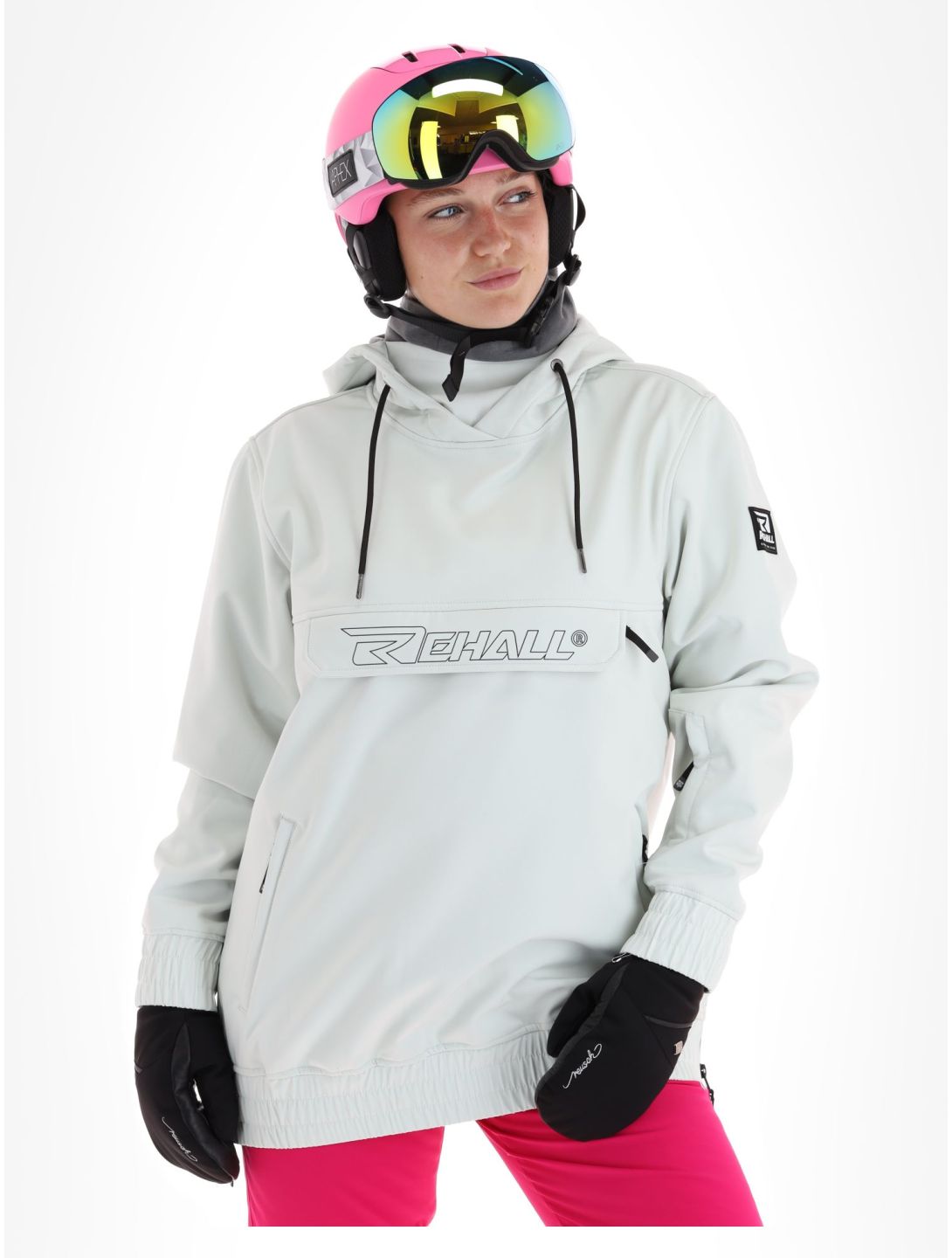 Rehall, Meave-R softshell ski-jas dames Light Grey grijs 