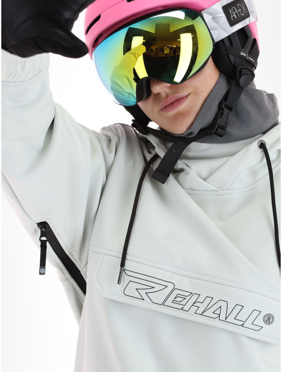 Rehall, Meave-R softshell ski-jas dames Light Grey grijs 