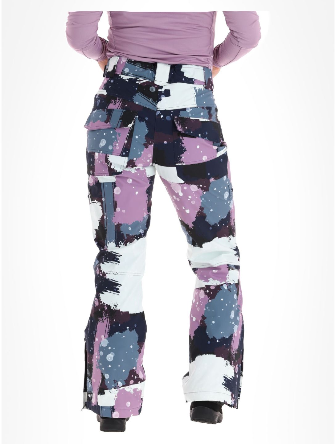 Rehall, Nori-R skibroek dames Camo Abstract Lavender multicolor, paars 