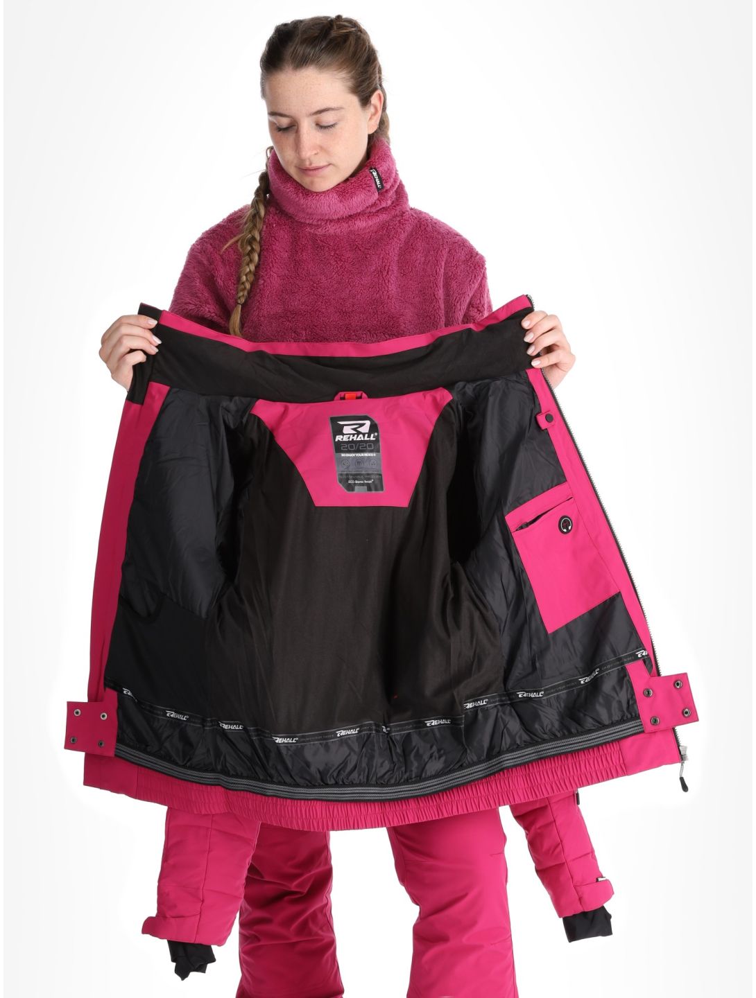 Rehall, Puffy-R AA Jas gevoerd dames Festival Fuchsia Paars 