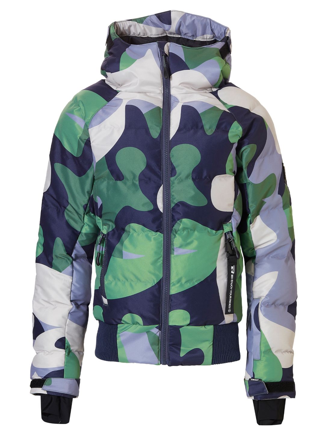 Rehall, Puffy-R ski-jas kinderen Camo Frost groen 