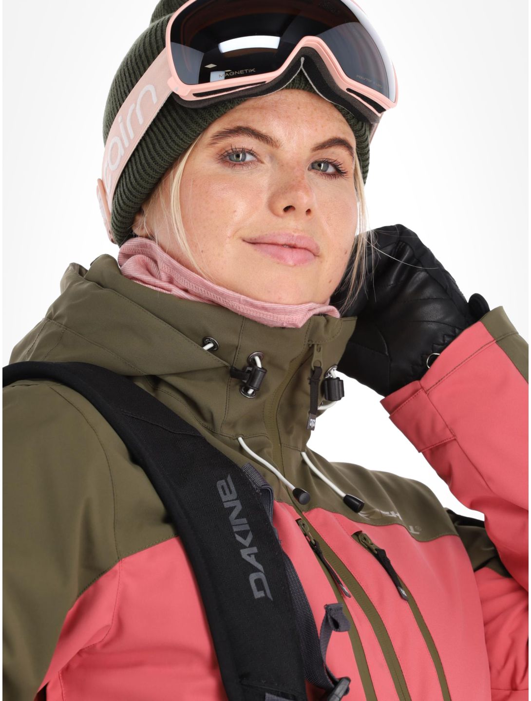 Rehall, Rome-R ski-jas dames Slate Rose groen, roze 