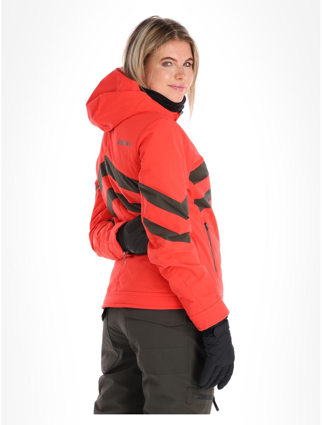 Rehall, Soof-R ski-jas dames Hibiscus Red rood 