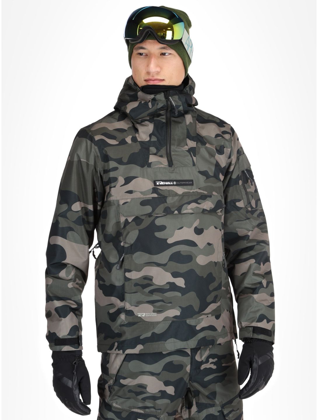 Rehall, Tabor-R AF Anorak heren Camo Black Zwart 