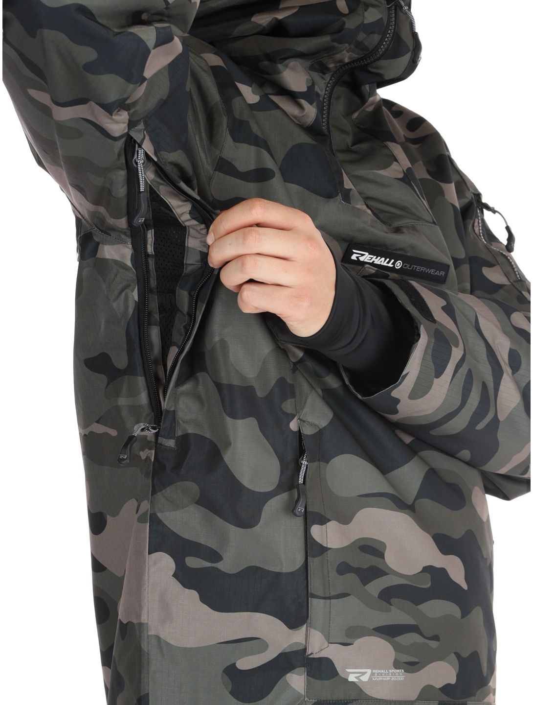 Rehall, Tabor-R AF Anorak heren Camo Black Zwart 