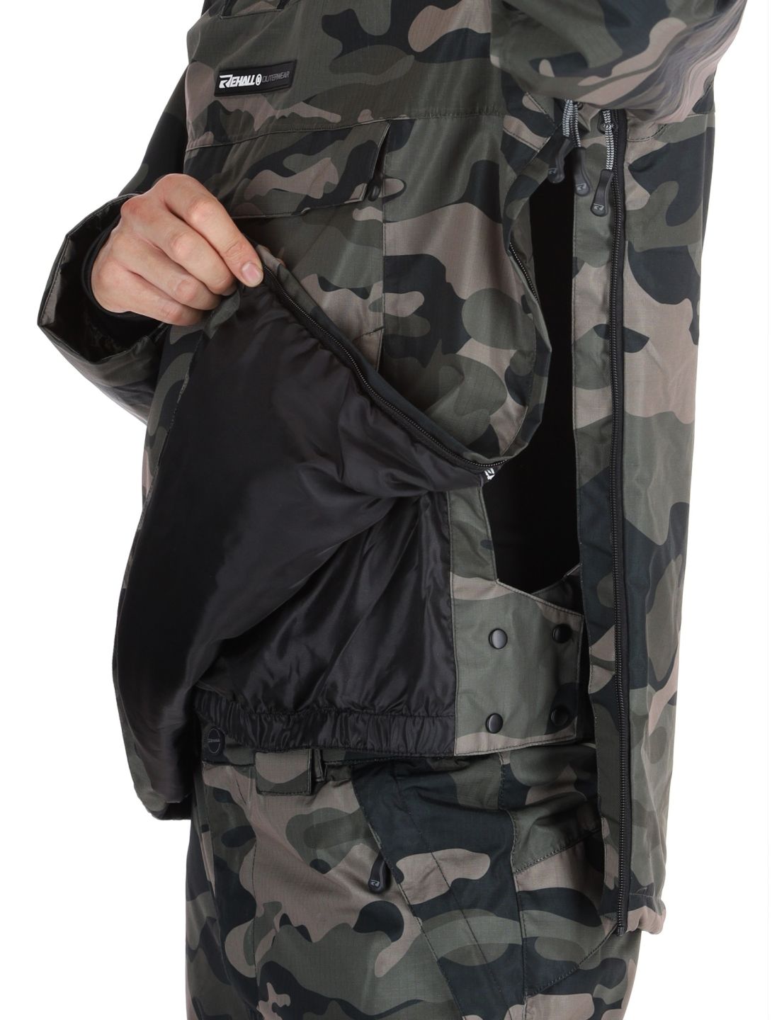 Rehall, Tabor-R AF Anorak heren Camo Black Zwart 