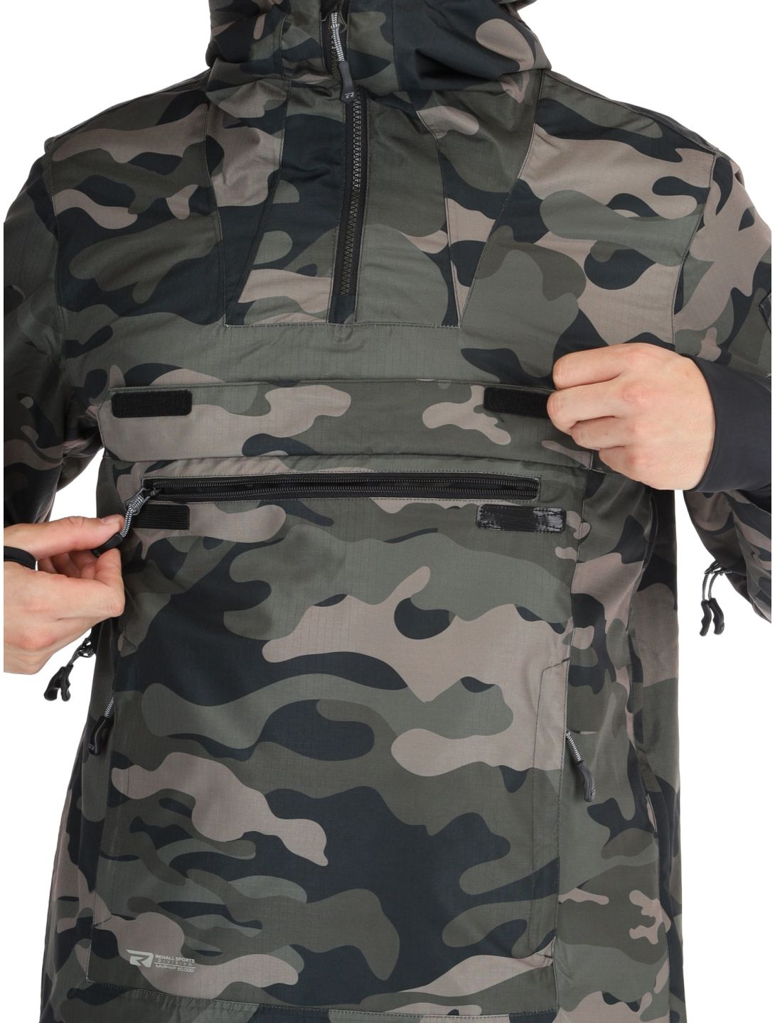 Rehall, Tabor-R AF Anorak heren Camo Black Zwart 