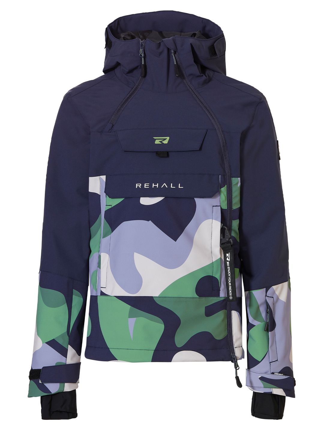 Rehall, Taylor-R ski-jas kinderen Camo Frost groen 