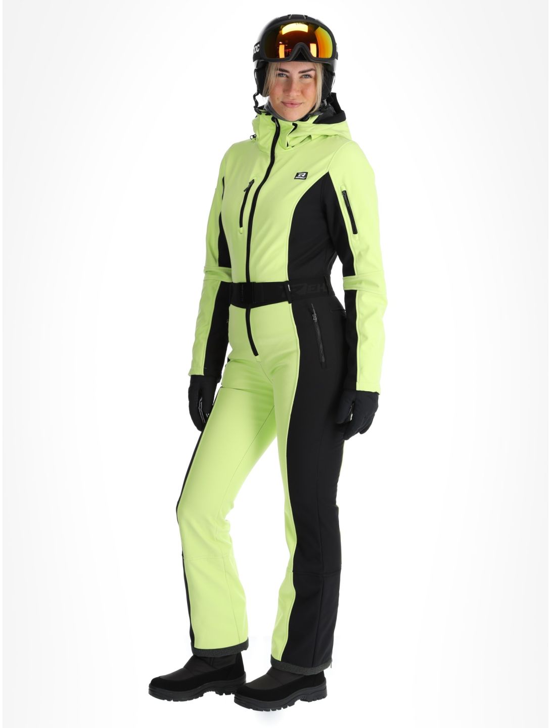 Rehall, Teddie-R DA Ski-overall dames Sharp Green Groen, Zwart 