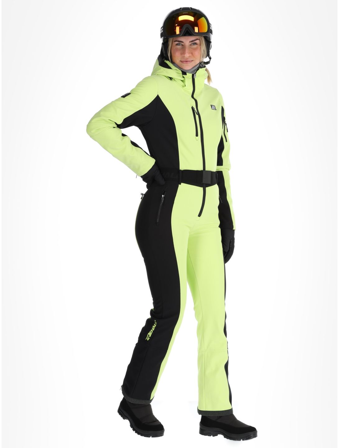 Rehall, Teddie-R DA Ski-overall dames Sharp Green Groen, Zwart 