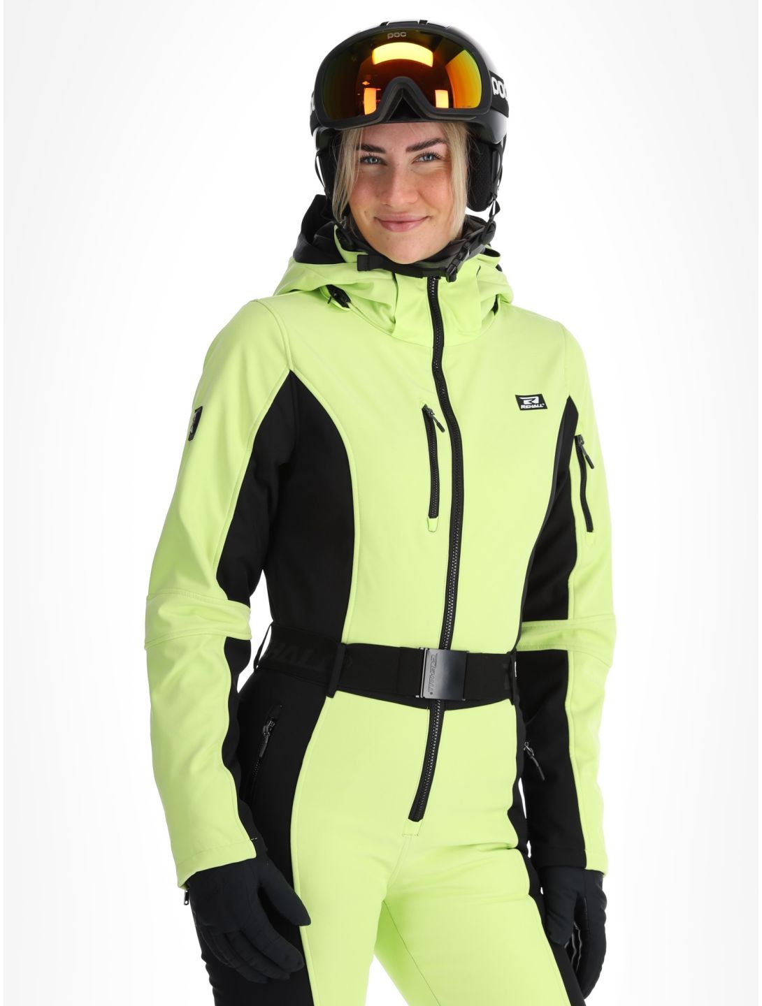 Rehall, Teddie-R DA Ski-overall dames Sharp Green Groen, Zwart 