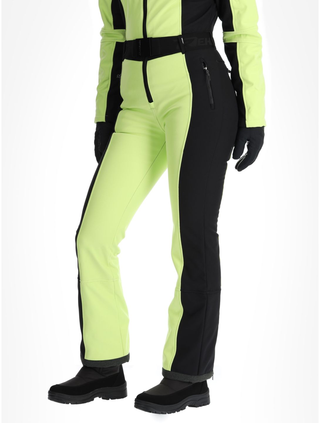 Rehall, Teddie-R DA Ski-overall dames Sharp Green Groen, Zwart 