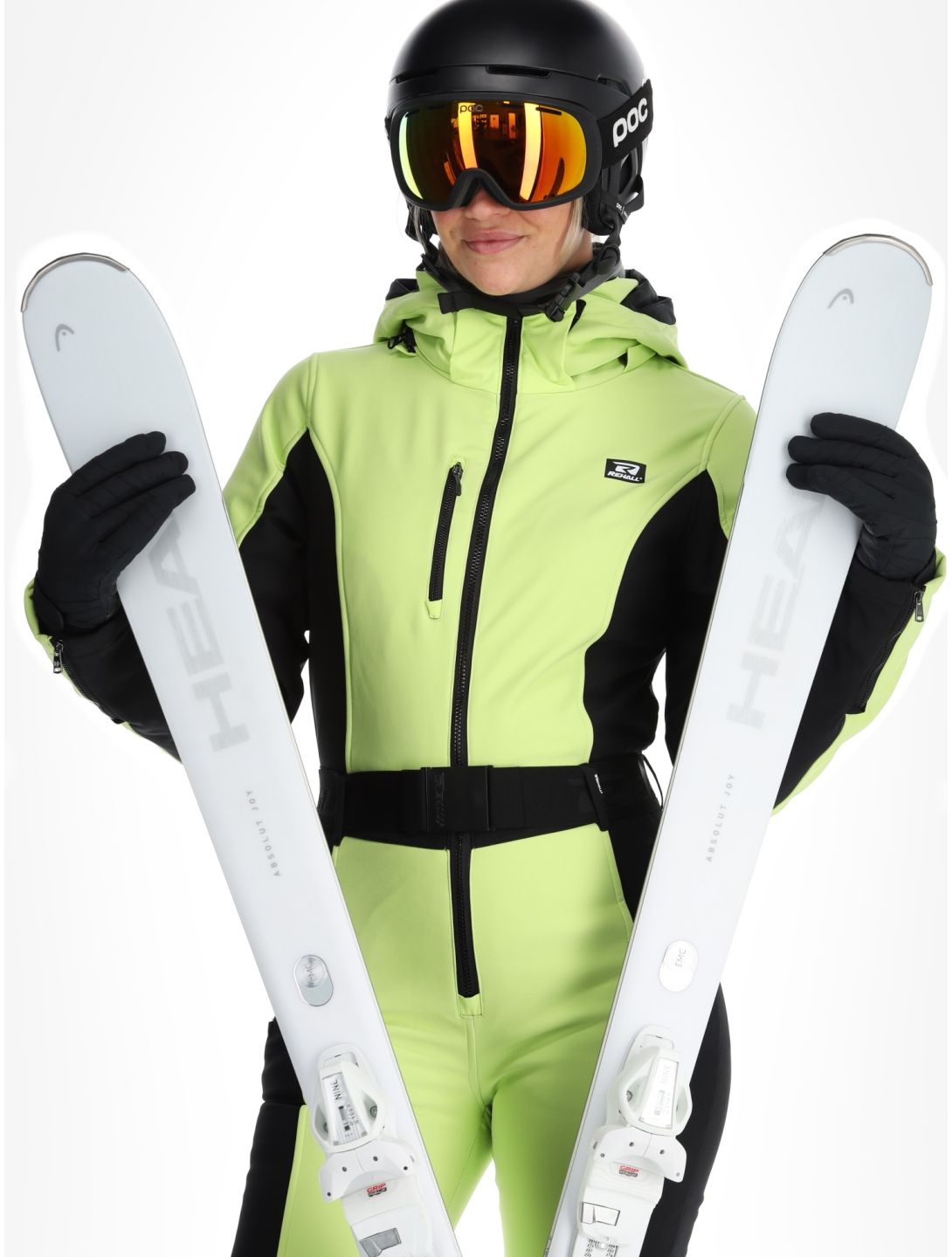 Rehall, Teddie-R DA Ski-overall dames Sharp Green Groen, Zwart 