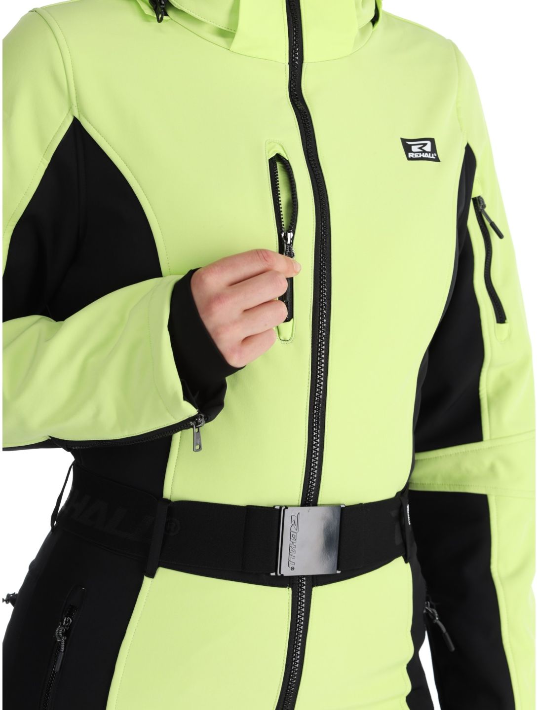 Rehall, Teddie-R DA Ski-overall dames Sharp Green Groen, Zwart 