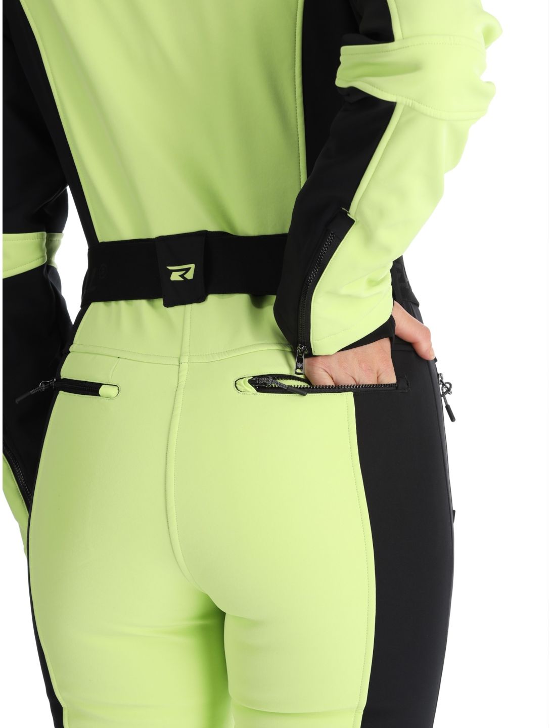 Rehall, Teddie-R DA Ski-overall dames Sharp Green Groen, Zwart 